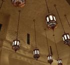 Ceiling lights on the Hotel at Quetta Serena Hotel