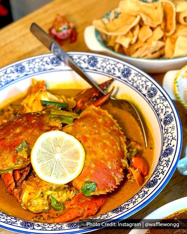 Top view of a crab gravy served in a Restaurant near Imperial Lexis Kuala Lumpur, Places to eat in KL