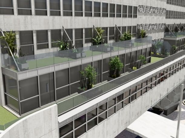 Concept design of Superior Grand club terrace at Wyndham Grand