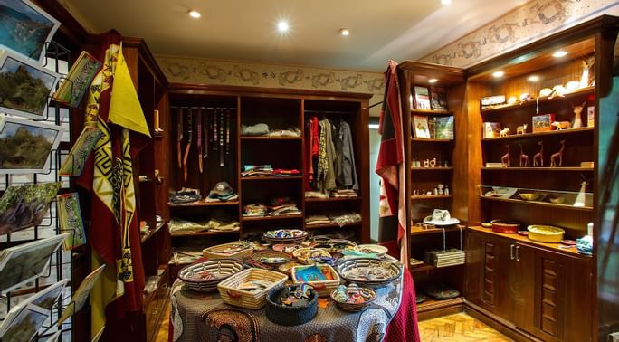 A shop with local Accessories at Arusha Serena Hotels