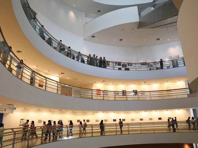 Interior of Bangkok Art & Culture Center near Okura Prestige