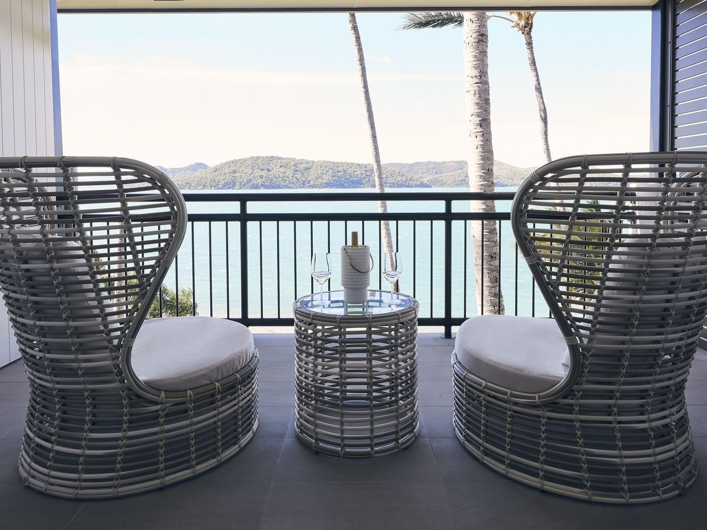 Ocean view from Deluxe Ocean Terrace balcony at Daydream Island