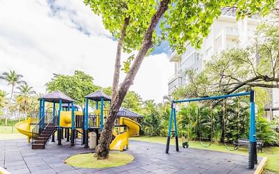 A colorful playground in at Blue JackTar Hotel & Golf
