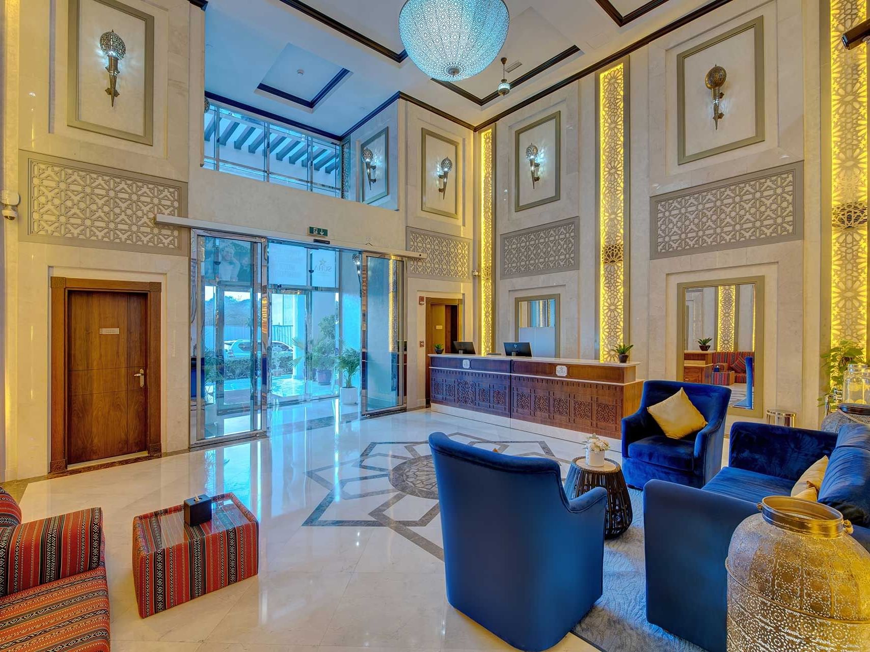Reception at Suha Creek Hotel Apartments