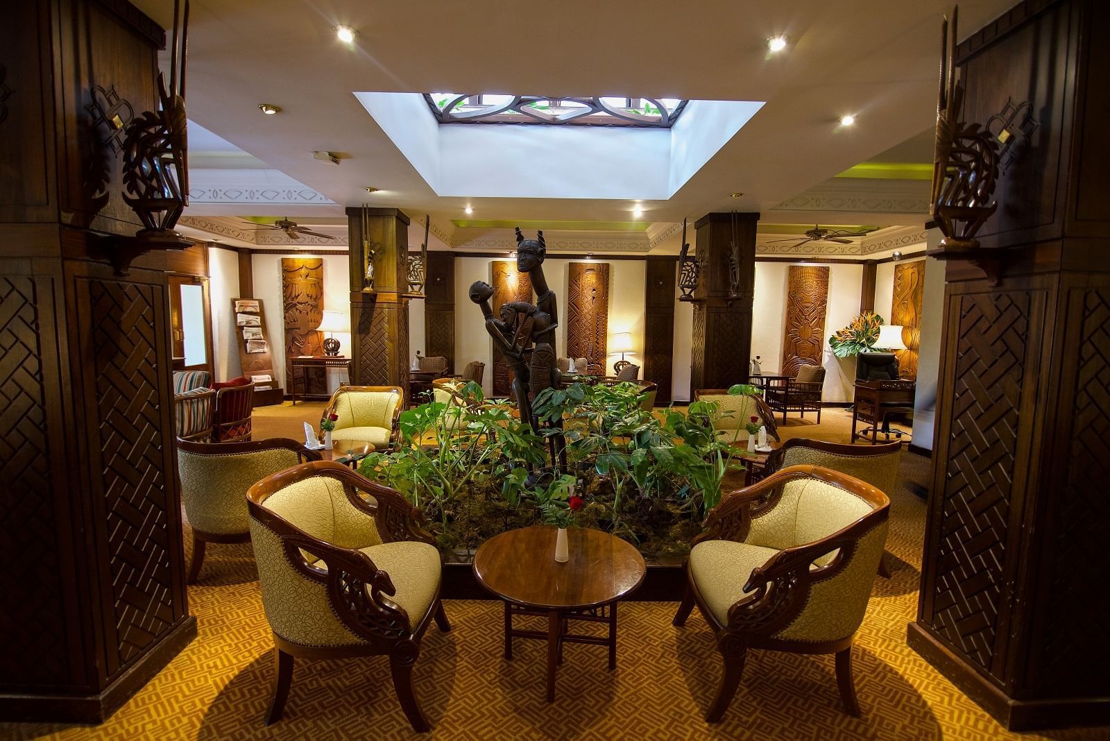 Hotel Lobby Lounge area at Nairobi Serena Hotel