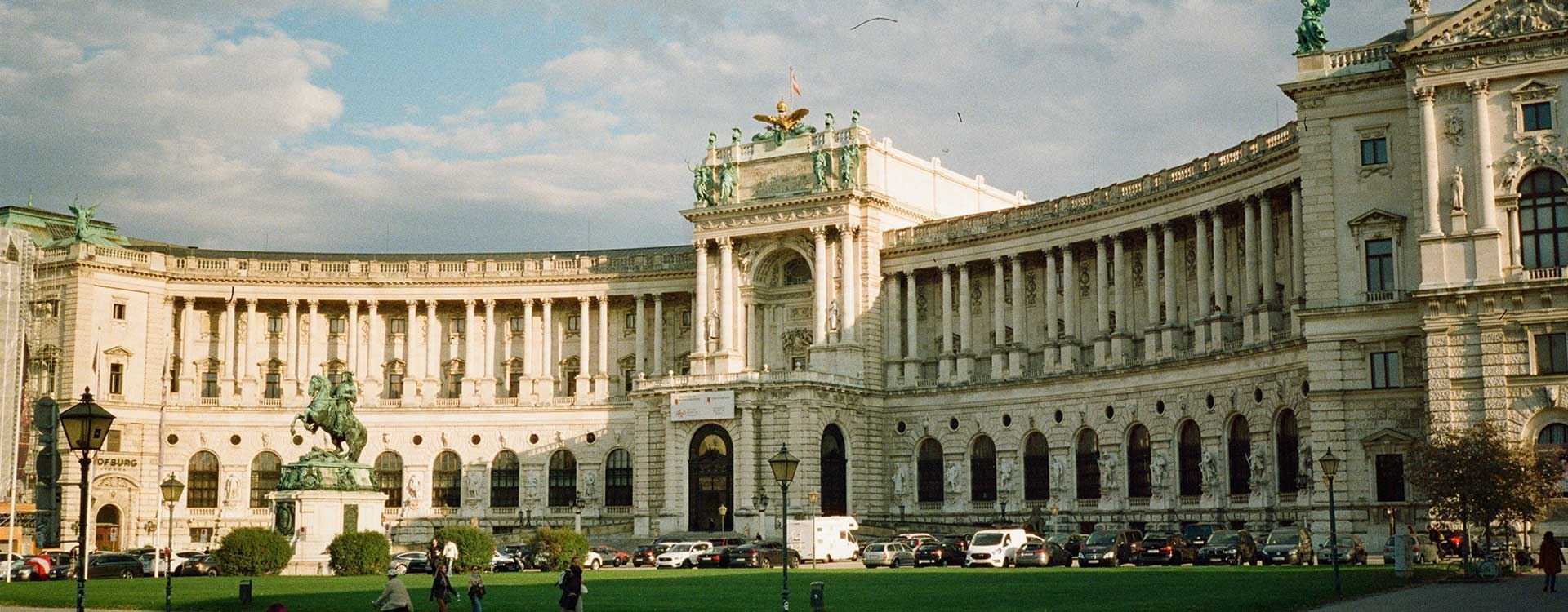 Exterior of Hof burg Imperial palace near Flemings Hotels