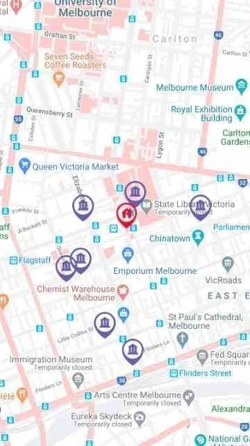 Student Living - 339 Swanston  Map