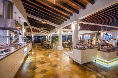 Buffet area in a restaurant at Buenaventura Grand Hotel