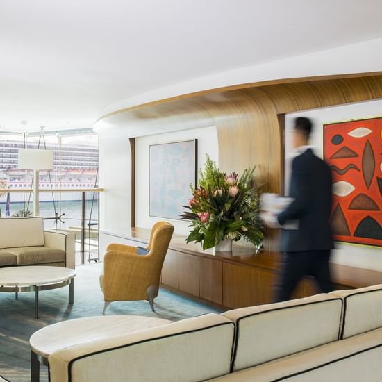 Lobby lounge area at Pullman Quay Grand Sydney Harbour