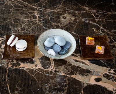 Sweets served in La.Di.Dá Sur La Mer Restaurant at Sublimis Boutique Hotel Camogli