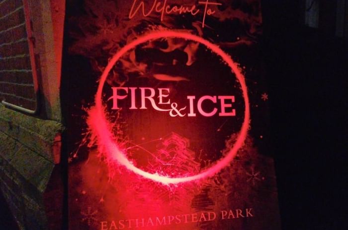 Christmas parties in wokingham featuring the fire and ice theme logo