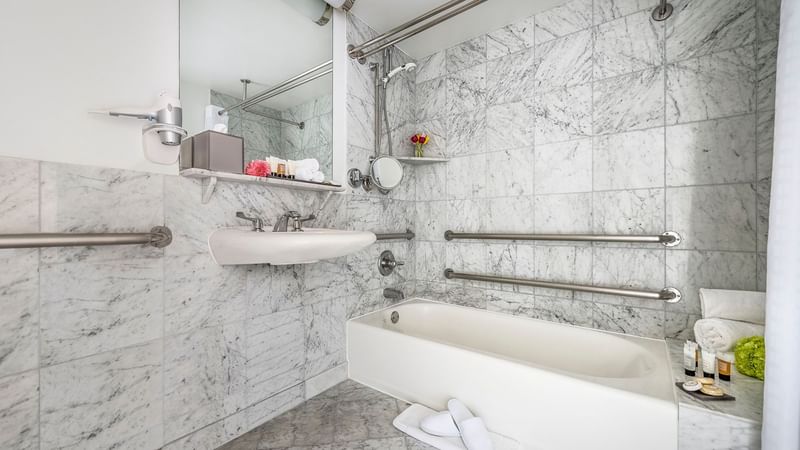 Bathtub in Accessible King Room at Warwick Allerton - Chicago