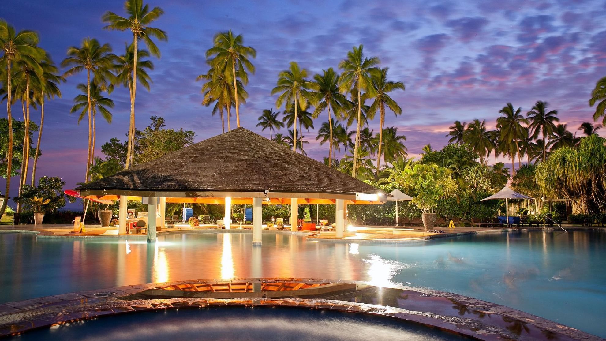 Exterior of the Naviti-Pool Bar by the pool at The Naviti Resort - Fiji
