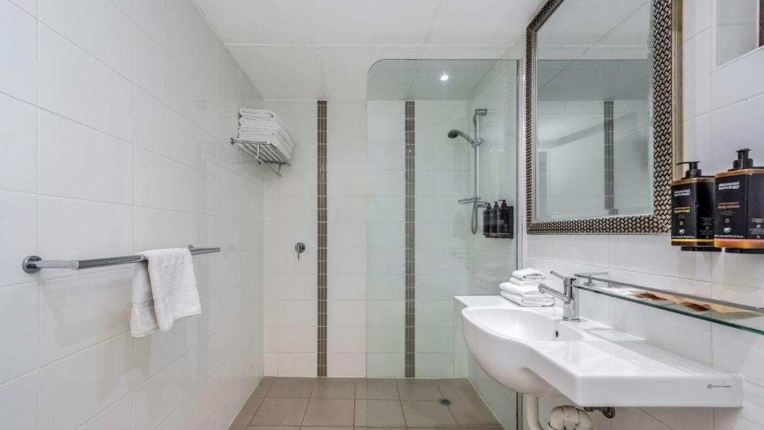 Family Room feature a spacious private bathroom