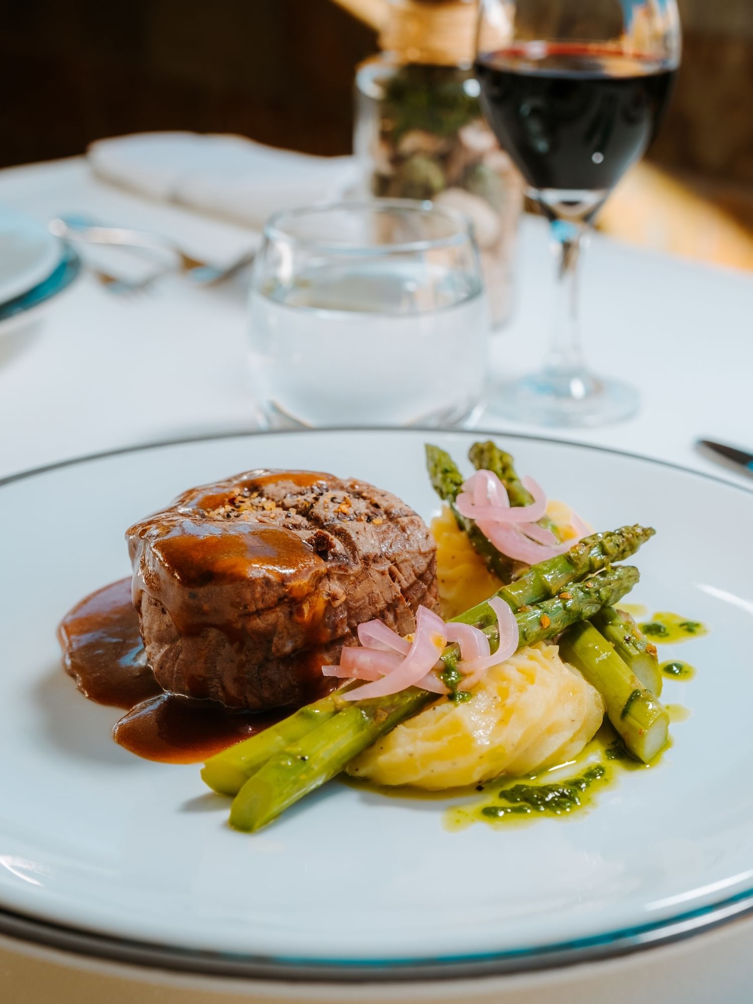 Filet Mignon with vegetables