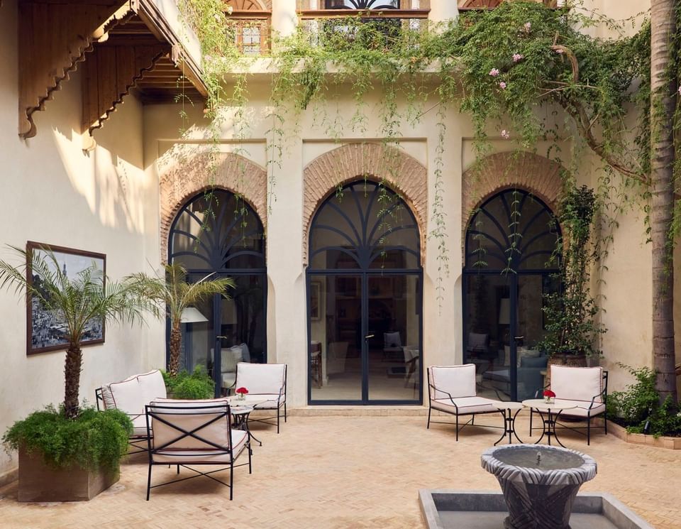 Courtyard at Nobu Hotel Marrakech Riad