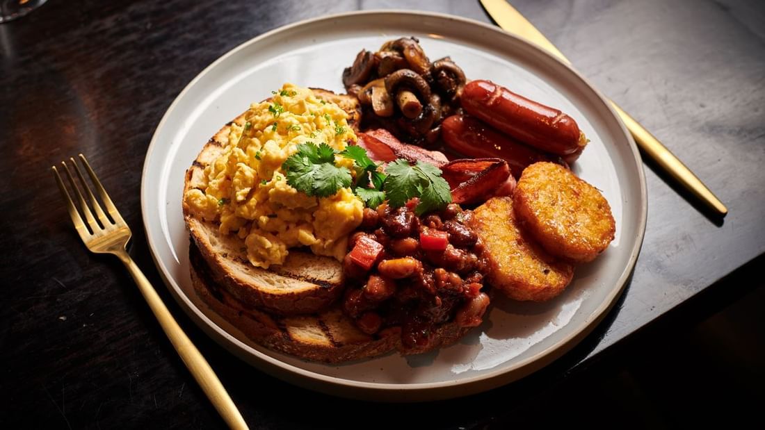 English Breakfast in Meze Restaurant at Novotel Glen Waverley