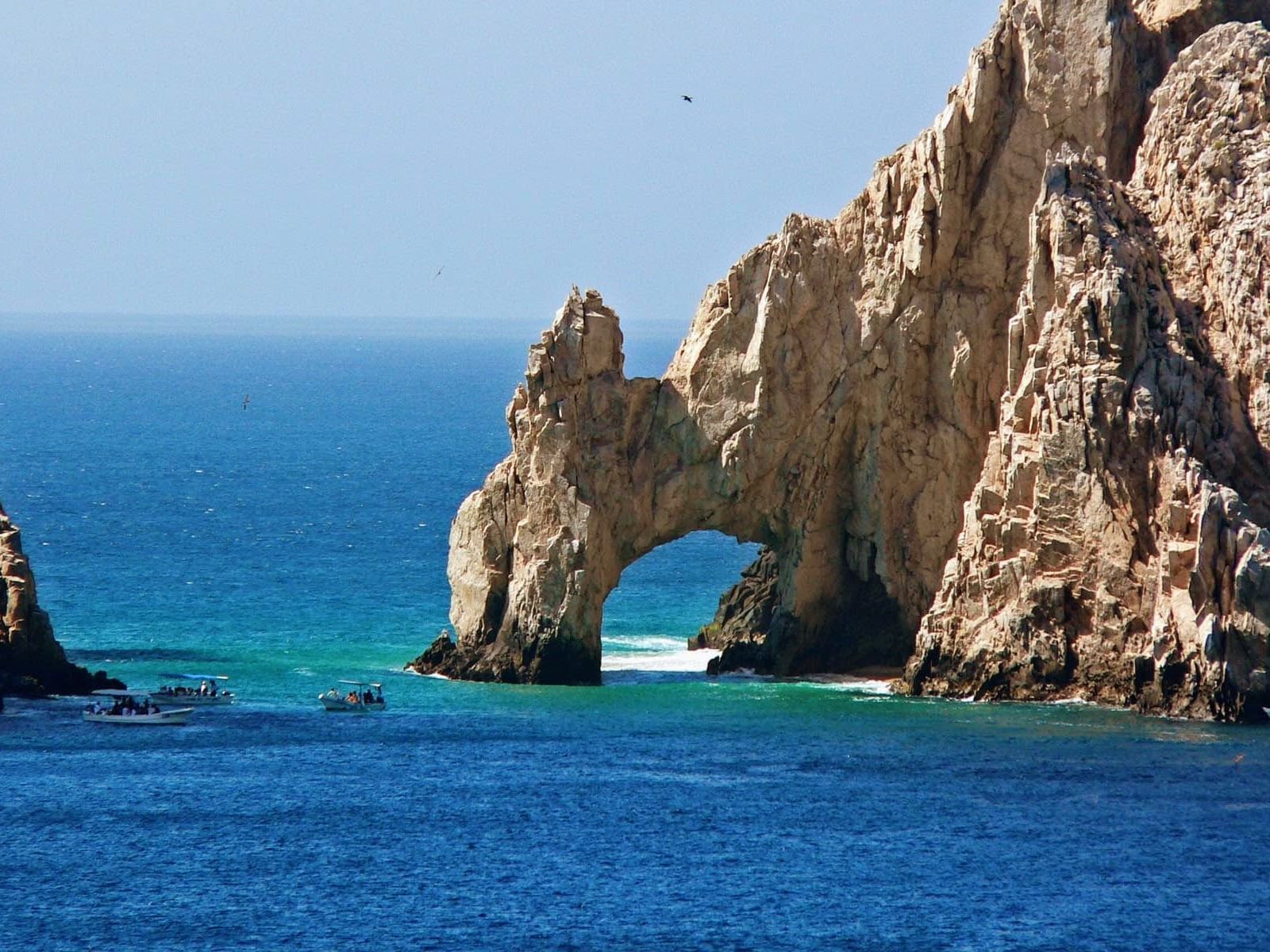Rock formation out in the ocean - Marquis Los Cabos