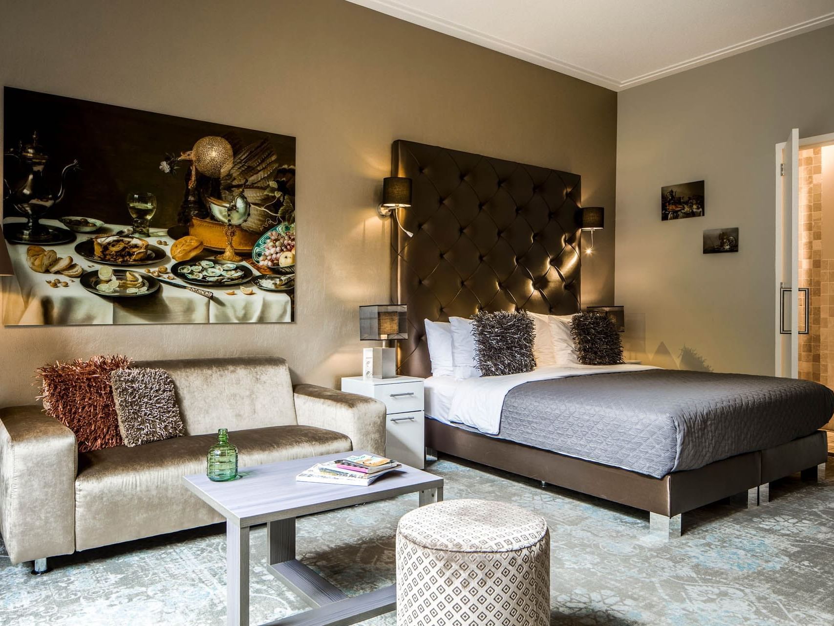 Luxury Suite Patio Bedroom at Luxury Suites Amsterdam