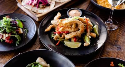 Dishes served in a Restaurant at Walt Burley at Knightsbridge