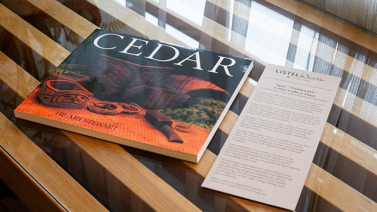 A book titled CEDAR on a table