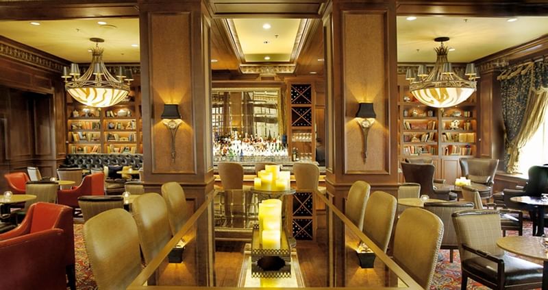 Library Bar rooms at Warwick Melrose Hotel Dallas Ballroom