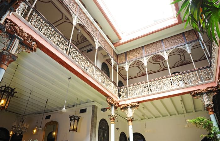 Upward view of Penang Peranakan Mansion near Sunway Hotel Georgetown