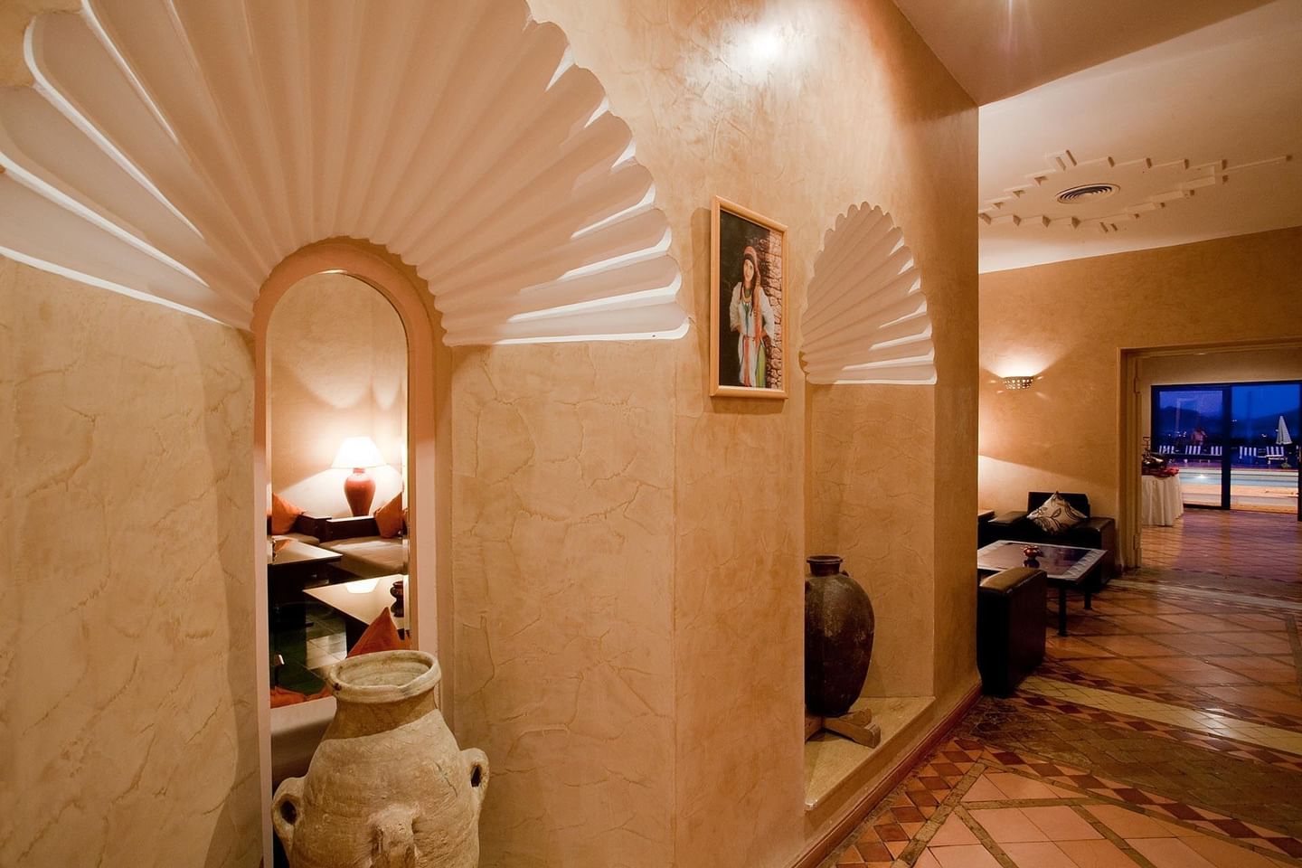 Lobby at Kenzi Azghor Hotel in Ouarzazate, Morocco