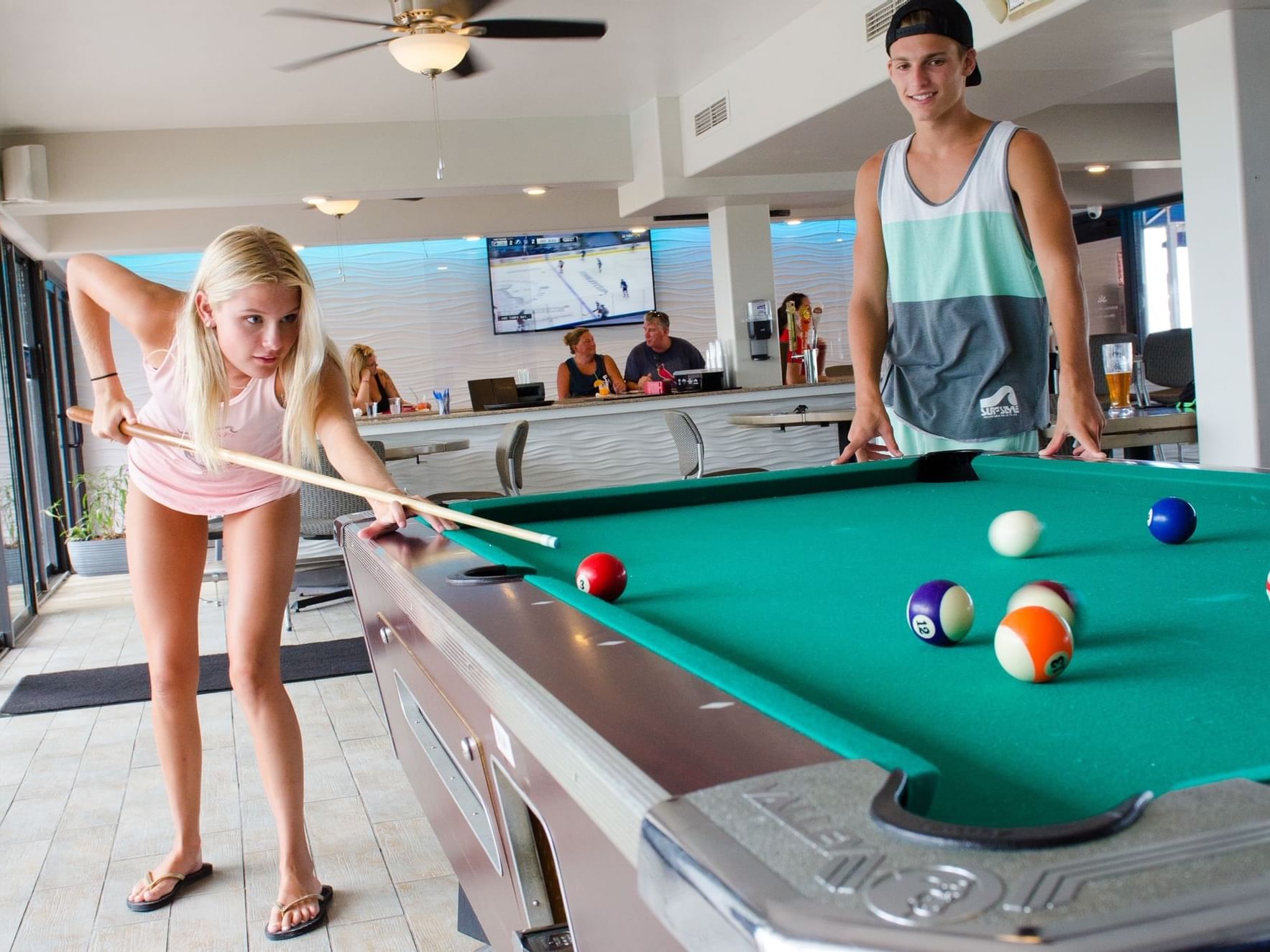 Billiards in Waves Fun Zone & Events near Bilmar Beach Resort