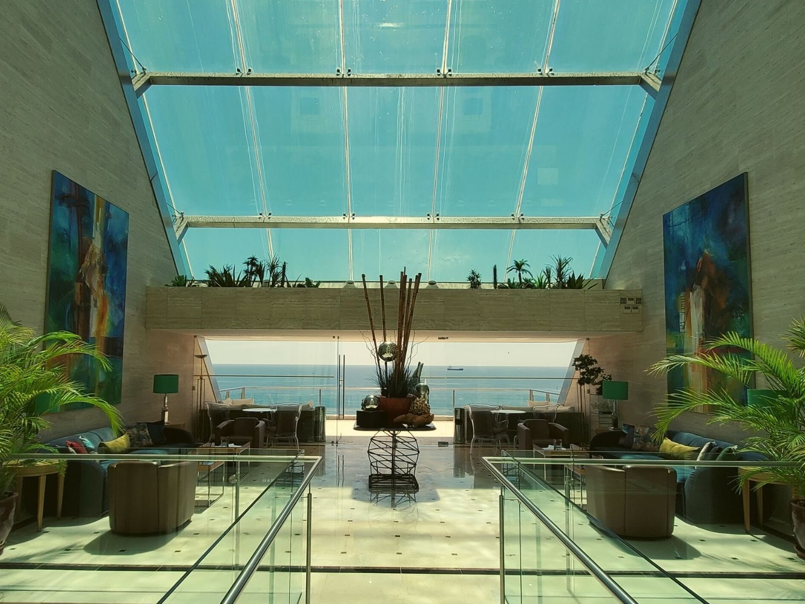 Lounge area with a Sea view Horizontes, Hotel Cascais Miragem 