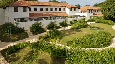 Hotel exterior with the garden at Amara Sanctuary Resort