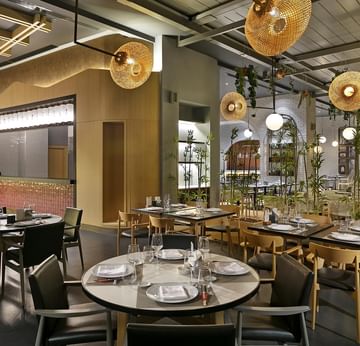 Dining area with banquets setting in Nori Japanese Restaurant at Titanic Deluxe Lara