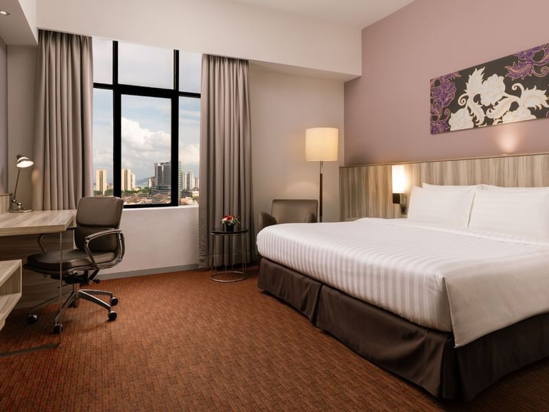 Deluxe King Room layout in Sunway Hotel Georgetown Penang