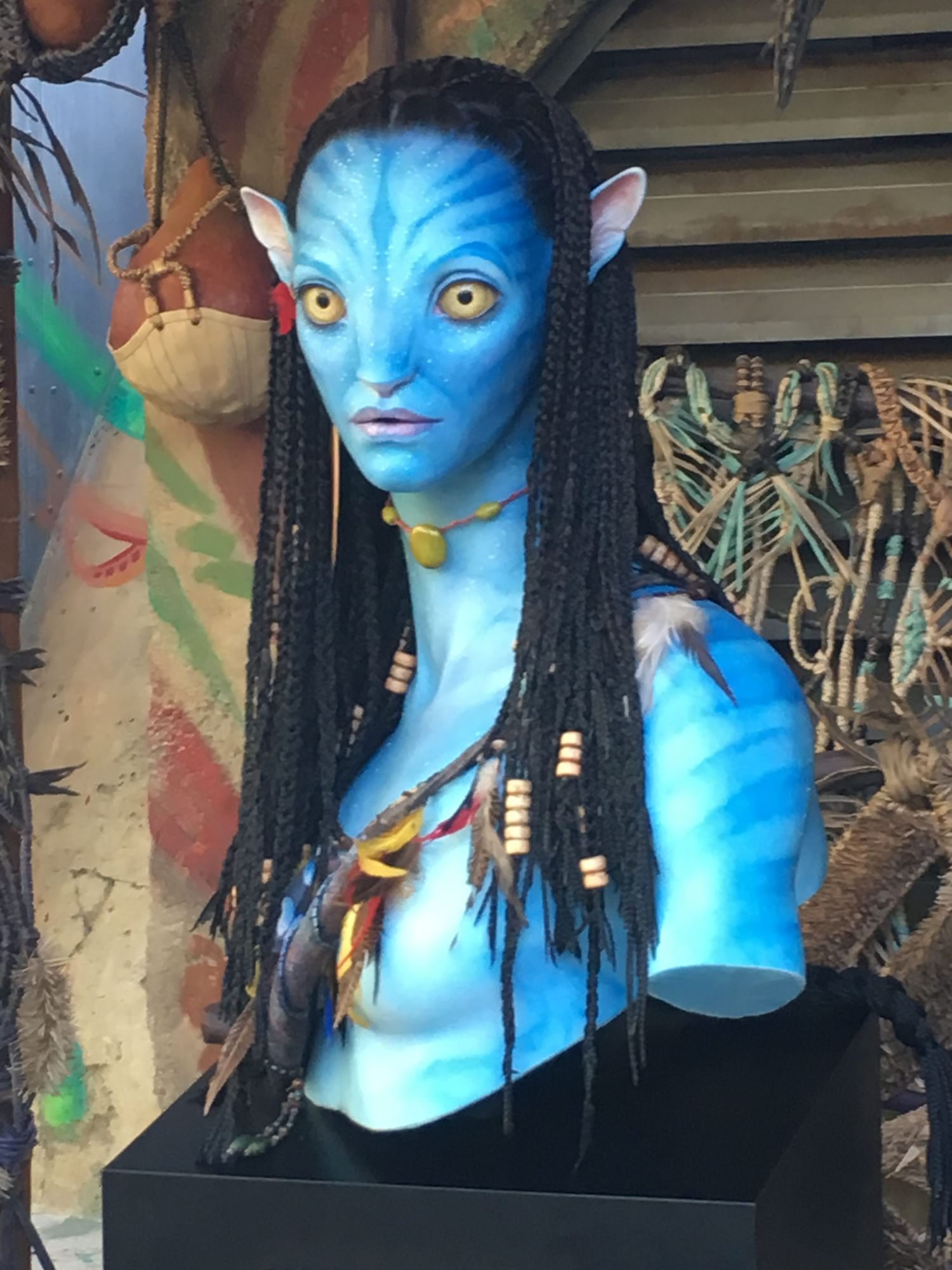 Statue of blue avatar featuring long hair at Magic Kingdom near Lake Buena Vista Resort Village & Spa