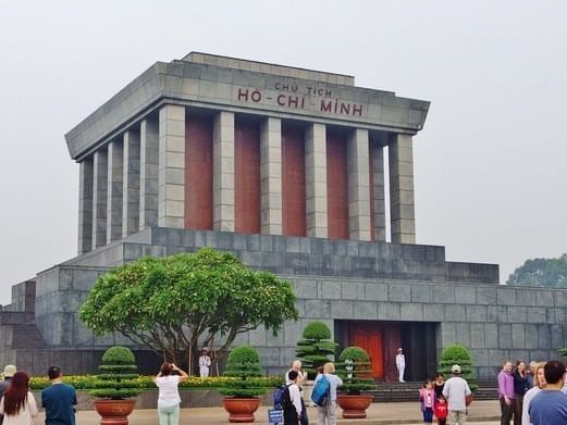 Front view of Ho Chi Minh Mausoleum near Eastin Hotels