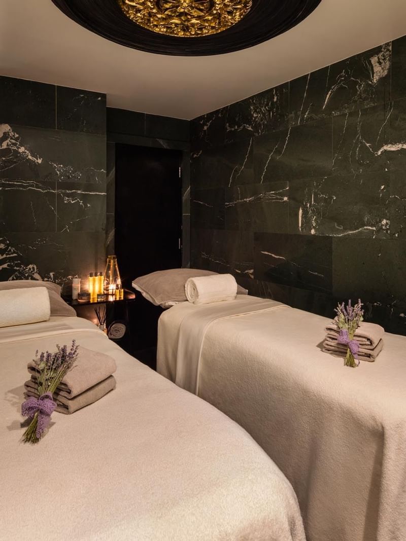 Spa beds in May Fair Spa at May Fair Hotel London