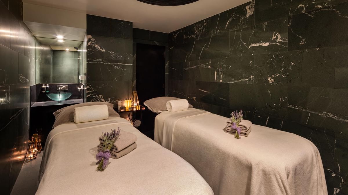 Spa beds in May Fair Spa at May Fair Hotel London