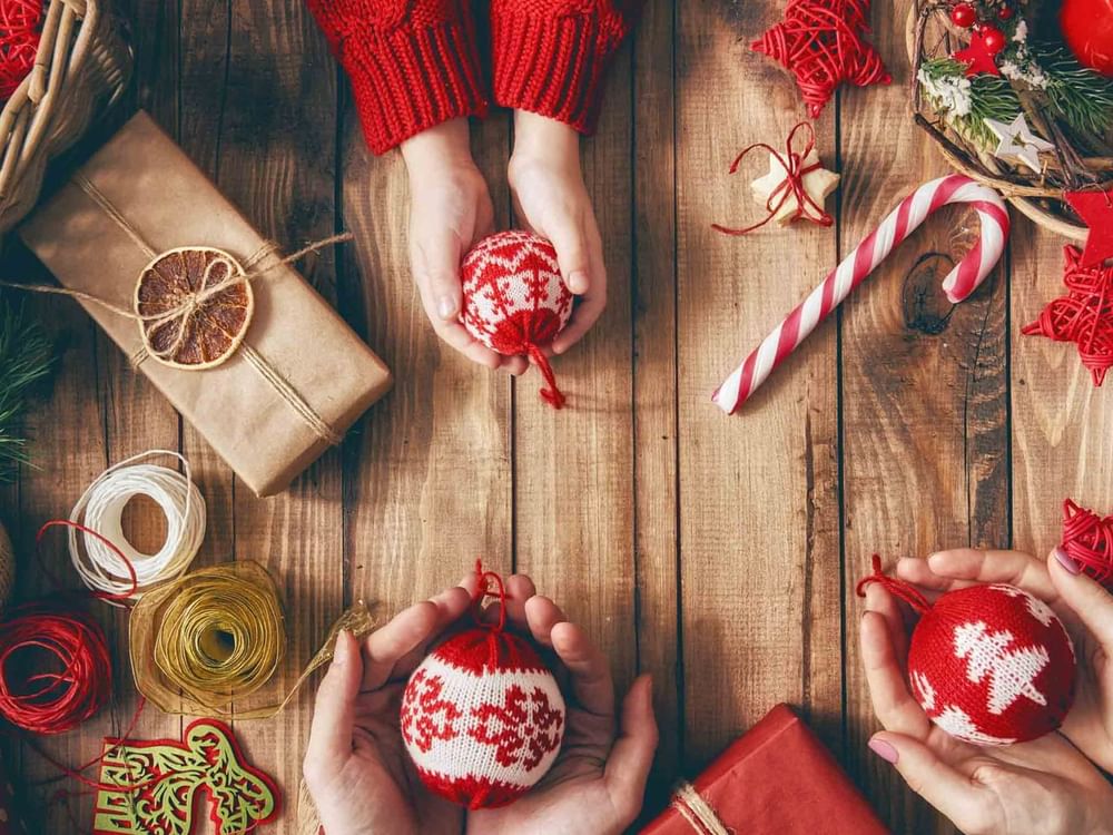 Christmas celebrations and gifts with the family