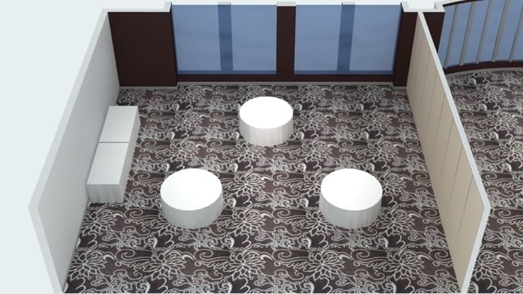 3D Model of a meeting room setup at Novotel Melbourne