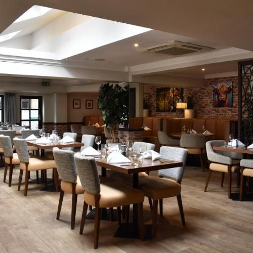 Dukes Steakhouse dressed for private dining event at Villiers Hotel in Buckinghamshire
