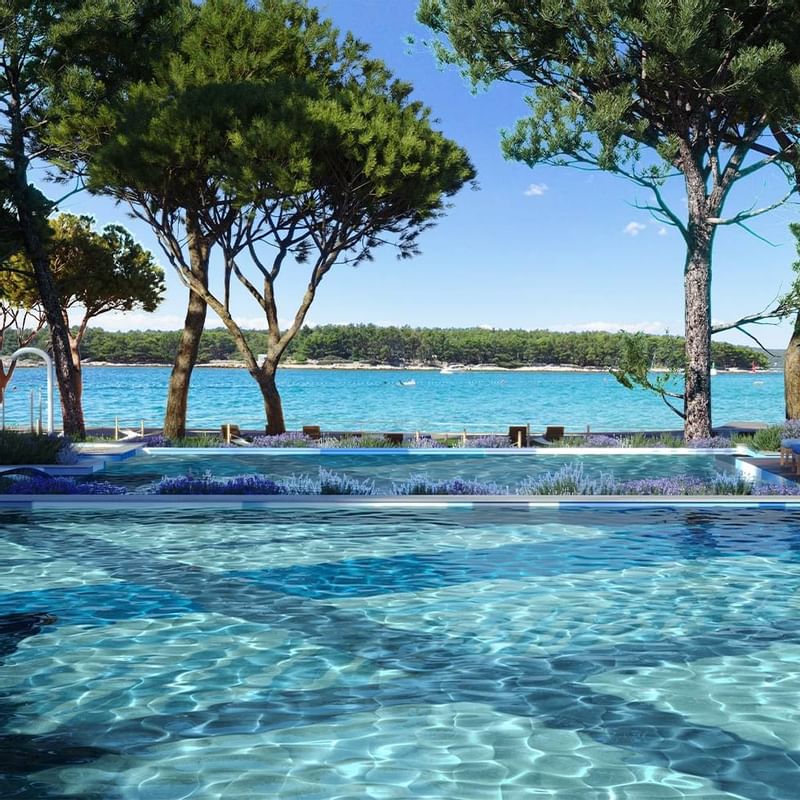 Pool and sea view at Falkensteiner Hotels & Residences