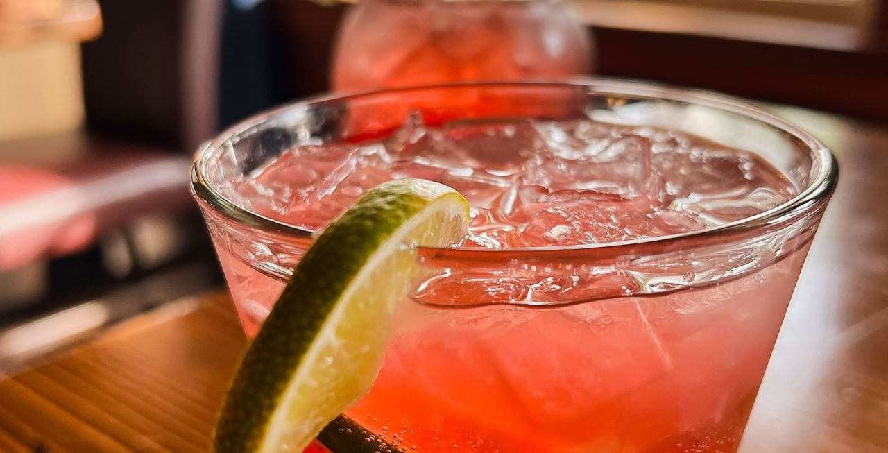 A pink drink