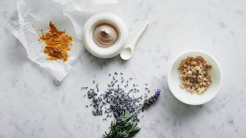 Ingredients for treatments in Spa at Crown Towers Sydney