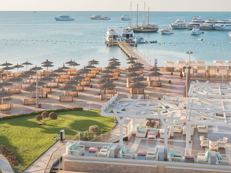 Beach Bar at Pickalbatros White Beach Resort in Hurghada
