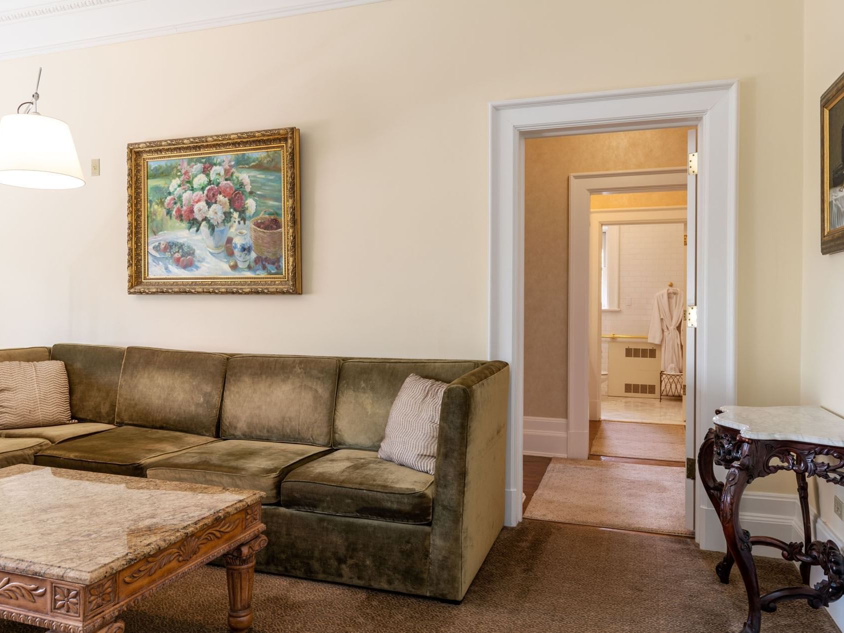 Castle Junior Suite with comfy sofas at Castle Hotel and Spa