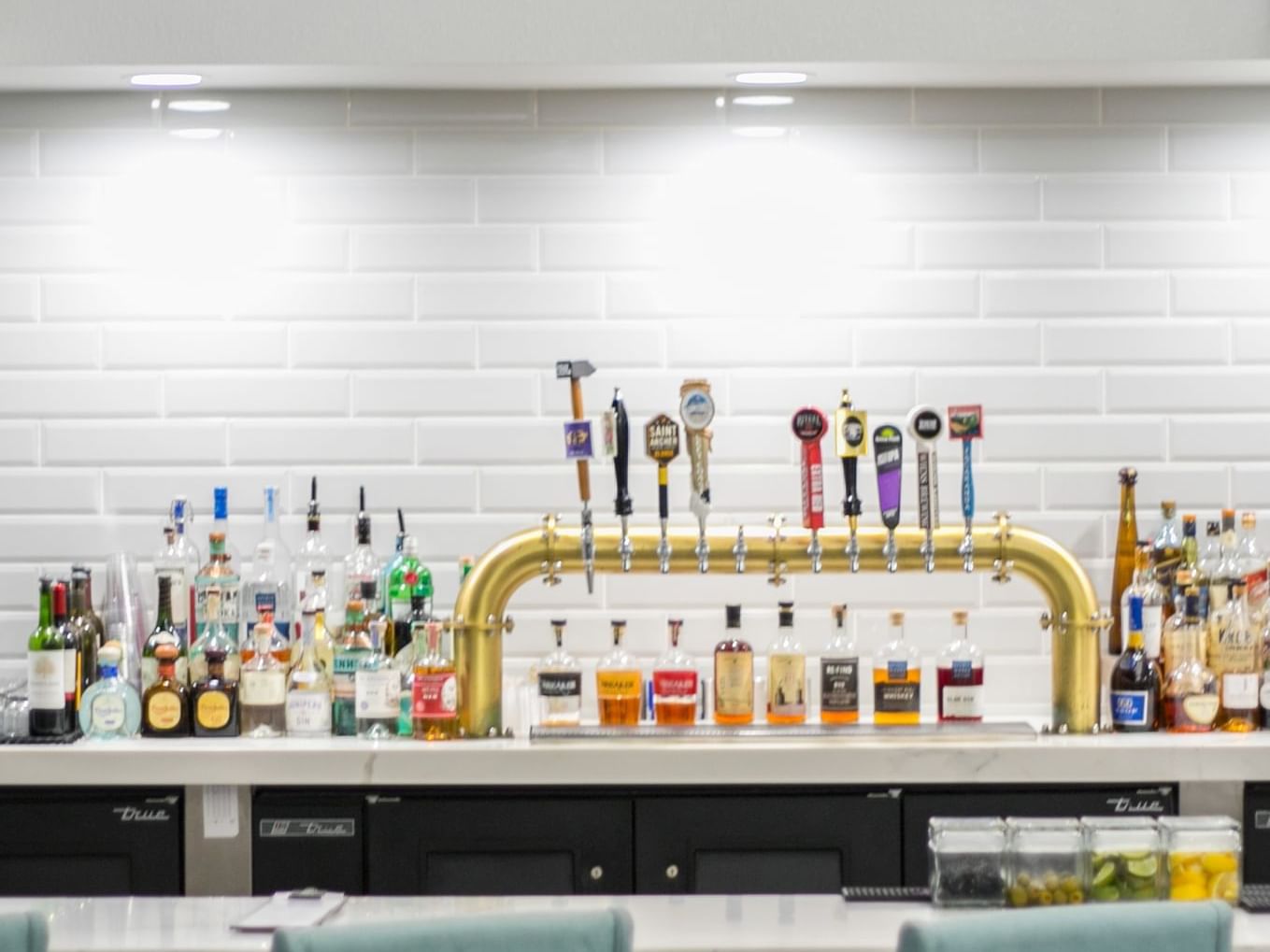 Drinks collection at The Front Room Lounge in Anaheim Hotel