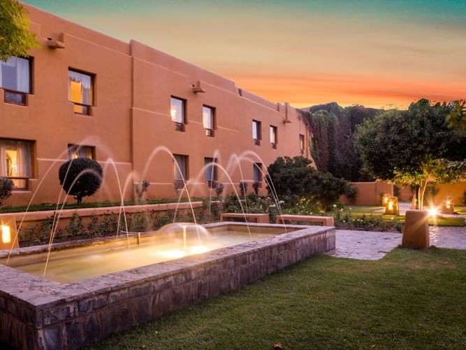 Closeup of A water fountain at Quetta Serena Hotel