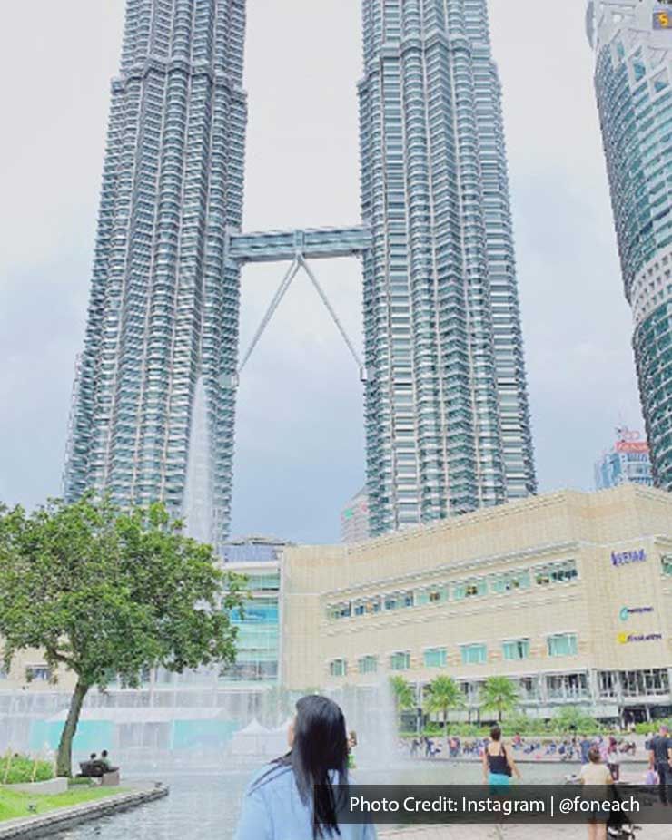 Distant view of The Petronas Twin Towers, a top attraction near Imperial Lexis Kuala Lumpur