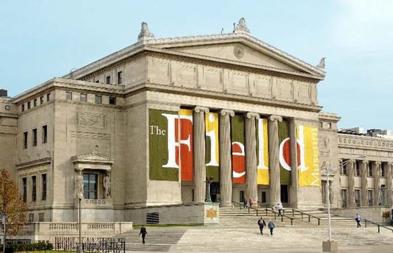 Exterior view of Field Museum near Congress Plaza