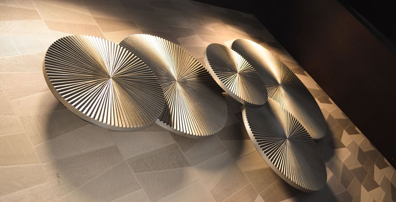 Decoration on the wall of a hotel